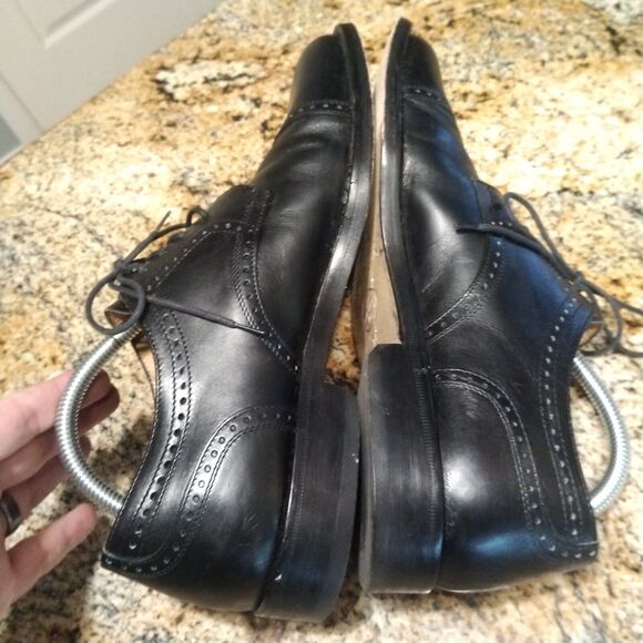 Bruno Magli Men's Vintage Talbot Black Cap Toe Lace Up Dress Shoes Size 10M - Picture 6 of 10